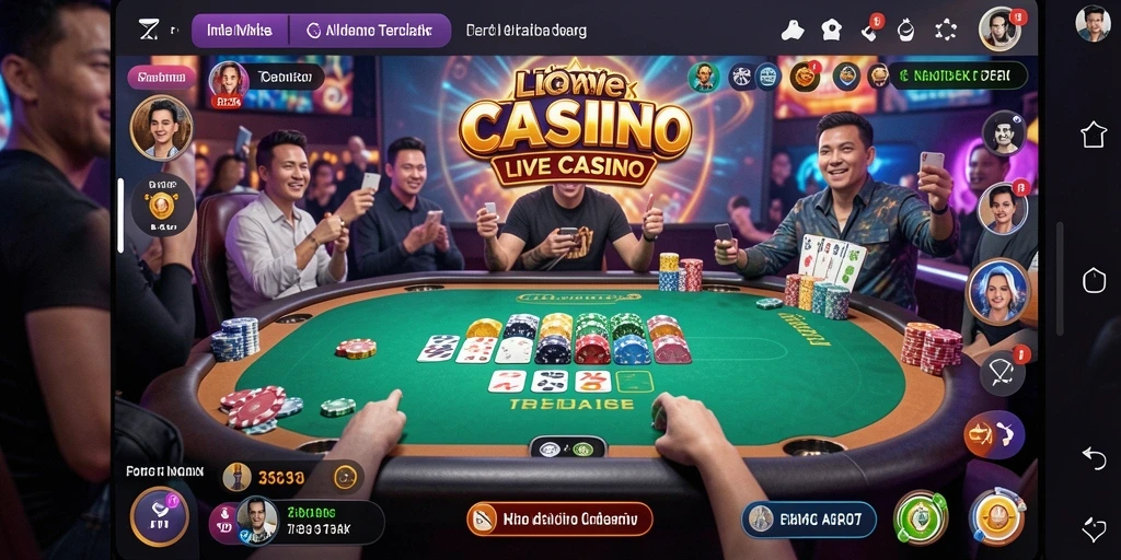 Tampilan gameplay Live Casino di 2757 yang menarik dan interaktif.