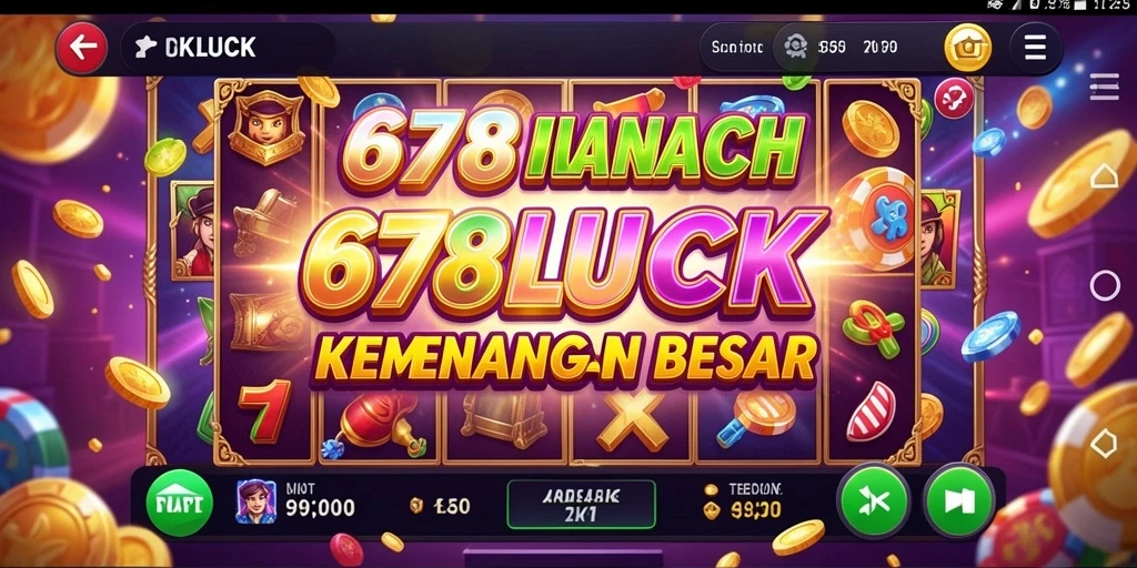 Tampilan seru gameplay Slot 678LUCK dengan banyak tema menarik.