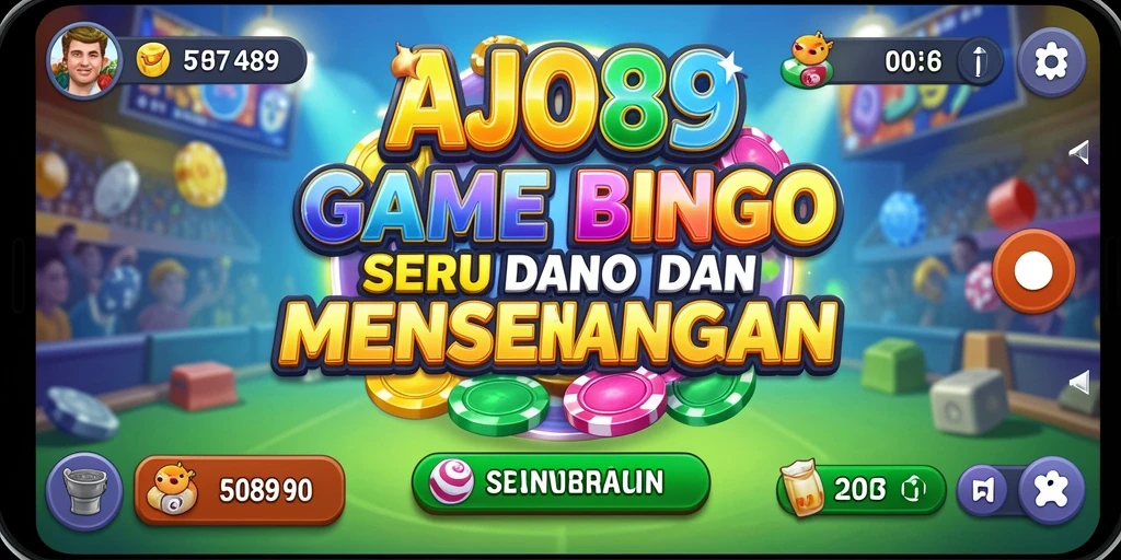 Tampilan gameplay AJO89 yang seru dan penuh warna.