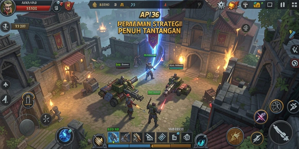 Tampilan gameplay API36 yang seru dan strategis.