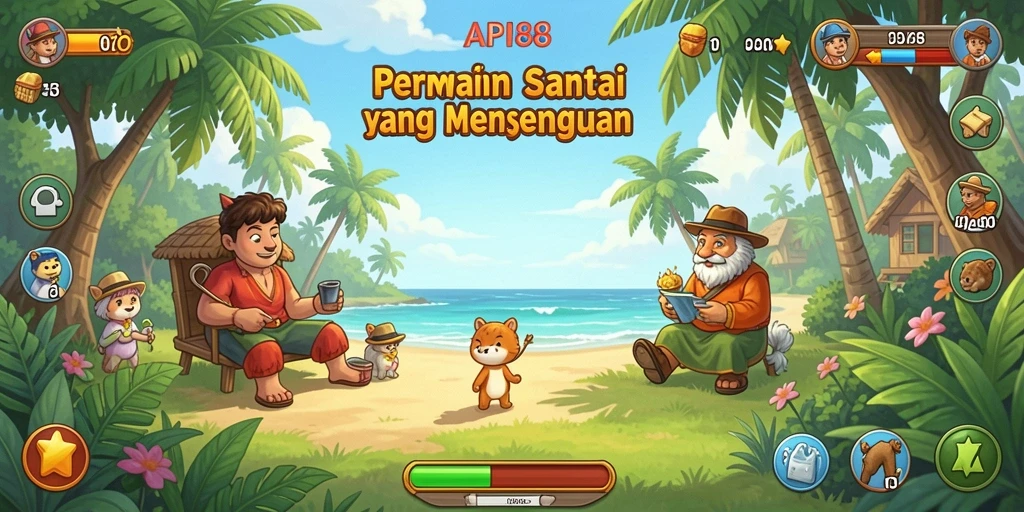 Tampilan menarik dari gameplay santai API88.
