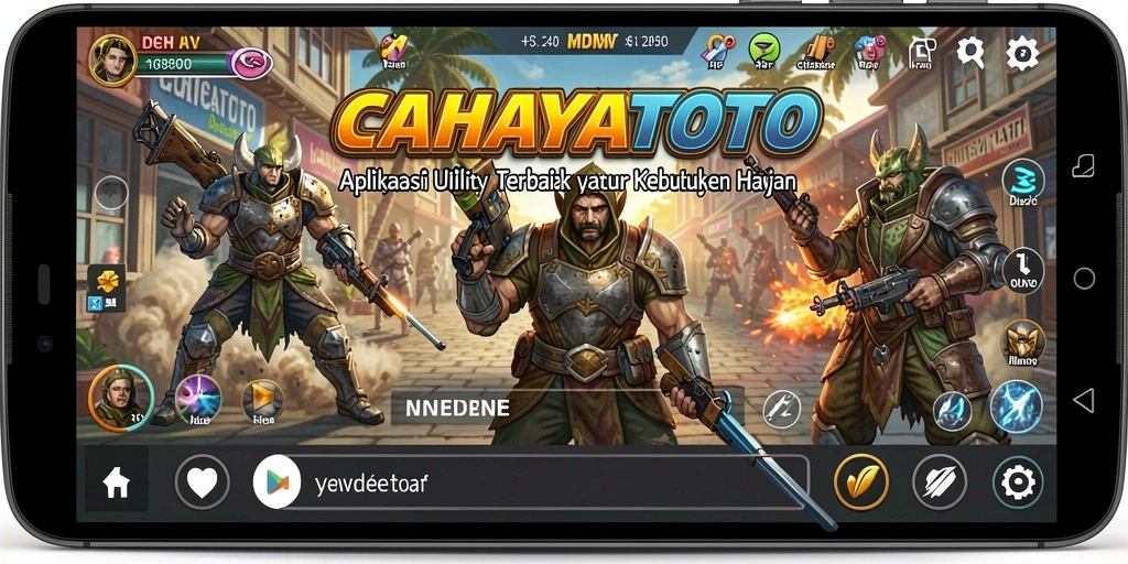Tampilan antarmuka utama CAHAYATOTO yang menarik dan fungsional.