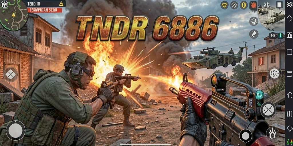 Tampilan gameplay DMD686 yang mendebarkan dan penuh aksi.