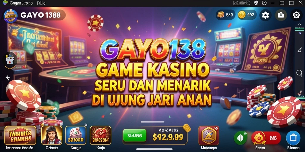 Tampilan gameplay seru dan menarik dari GAYO138 di kasino.