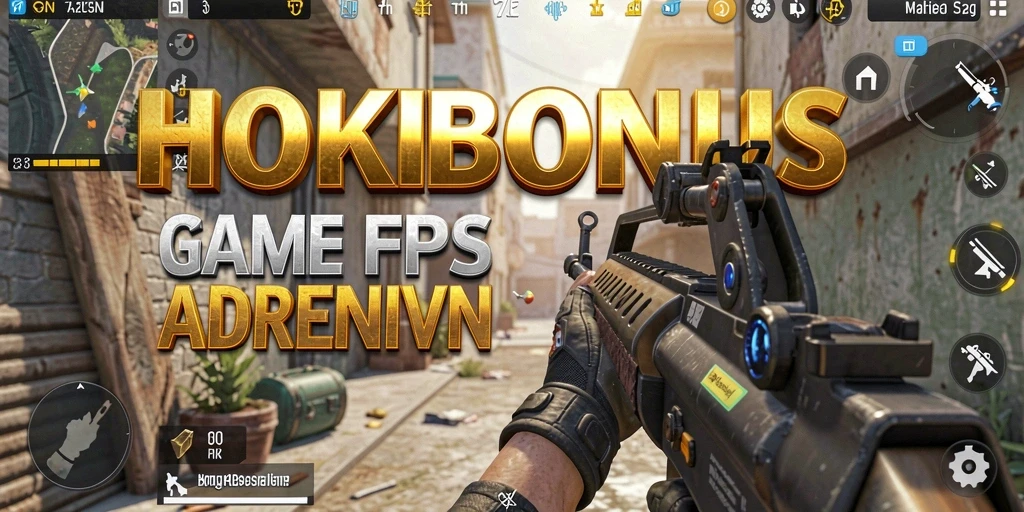 Tangkapan layar <strong>HOKIBONUS</strong> menampilkan pertempuran intens dalam mode FPS.