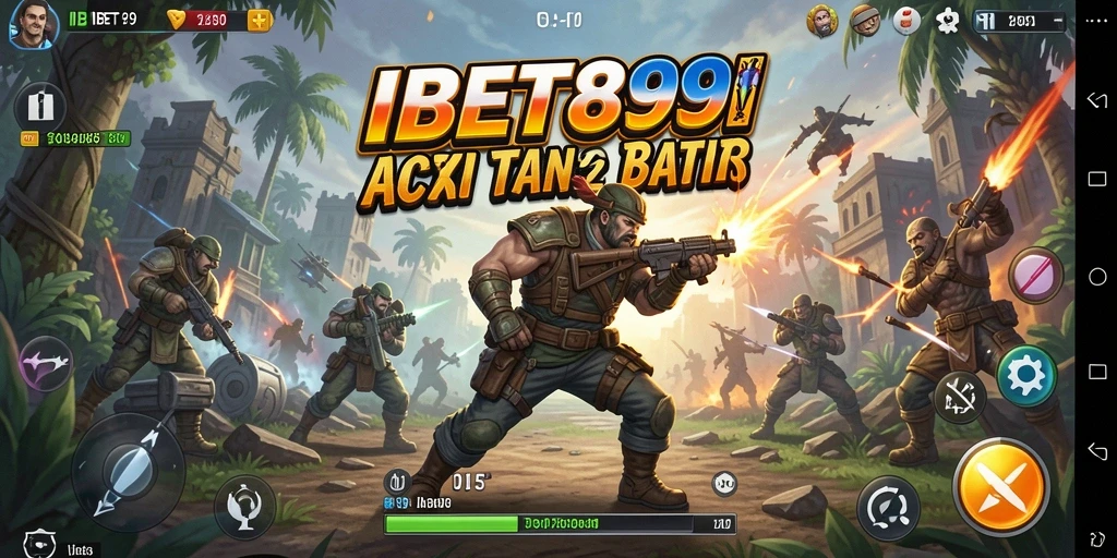 Tampilan gameplay IBET899 yang mendebarkan di tengah pertempuran.