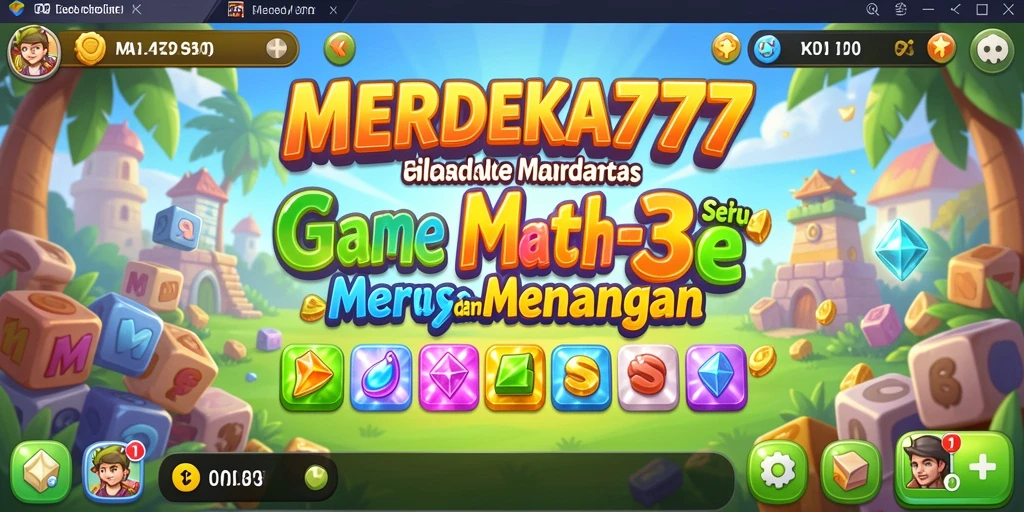 Tampilan gameplay seru dan penuh warna dari MERDEKA777.