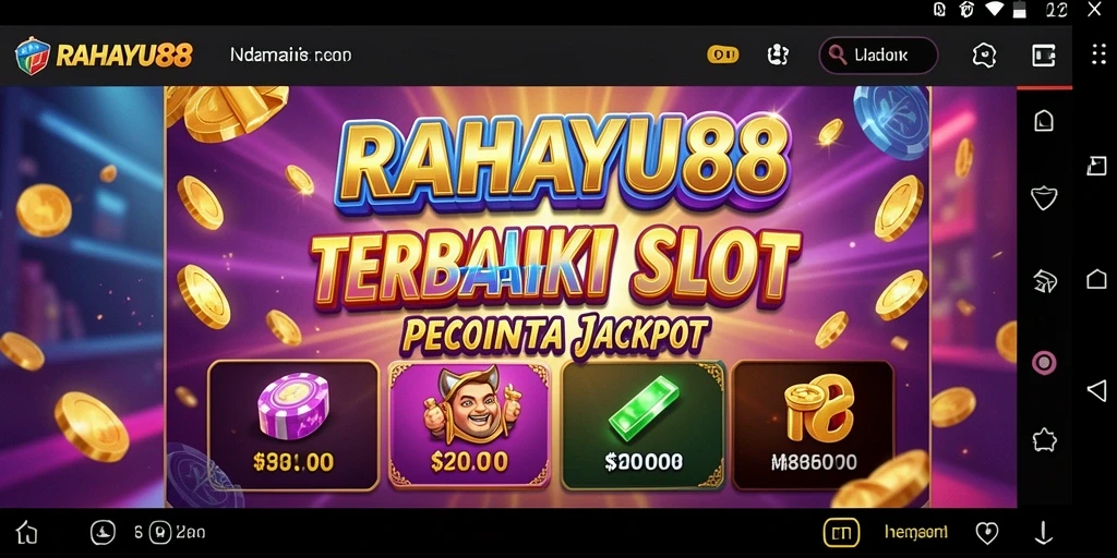 Tampilan menawan dari gameplay Slot dalam RAHAYU88.