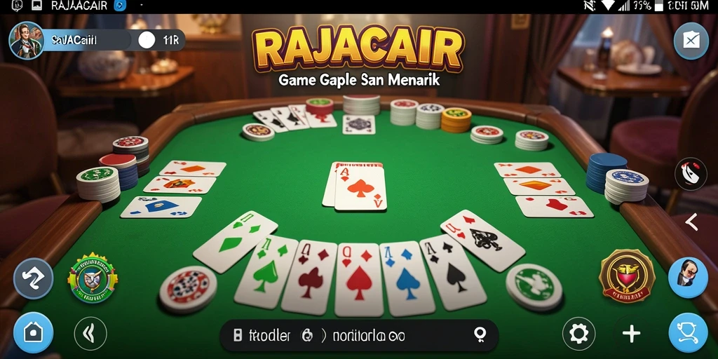 Tampilan menarik dari gameplay Gaple di RAJACAIR.