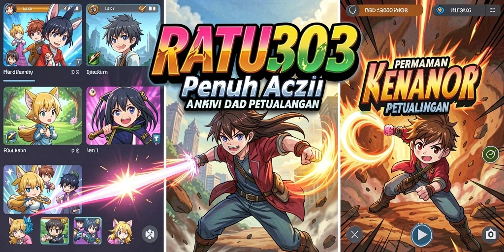Tampilan gameplay menakjubkan dari RATU303 dengan karakter Anime.