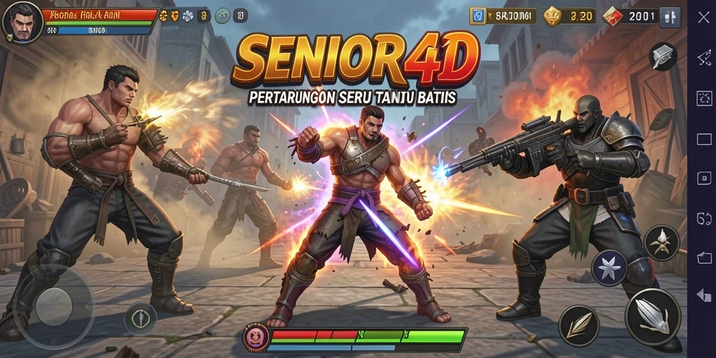 Tampilan gameplay seru dan mendebarkan dari SENIOR4D.