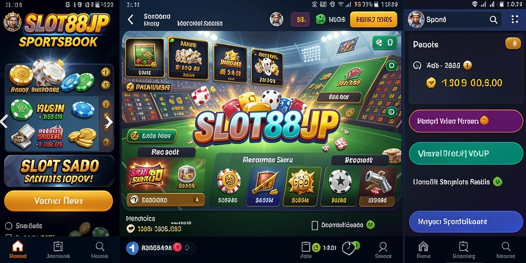 Screenshot utama SLOT88JP menampilkan antarmuka taruhan yang menarik dan intuitif.