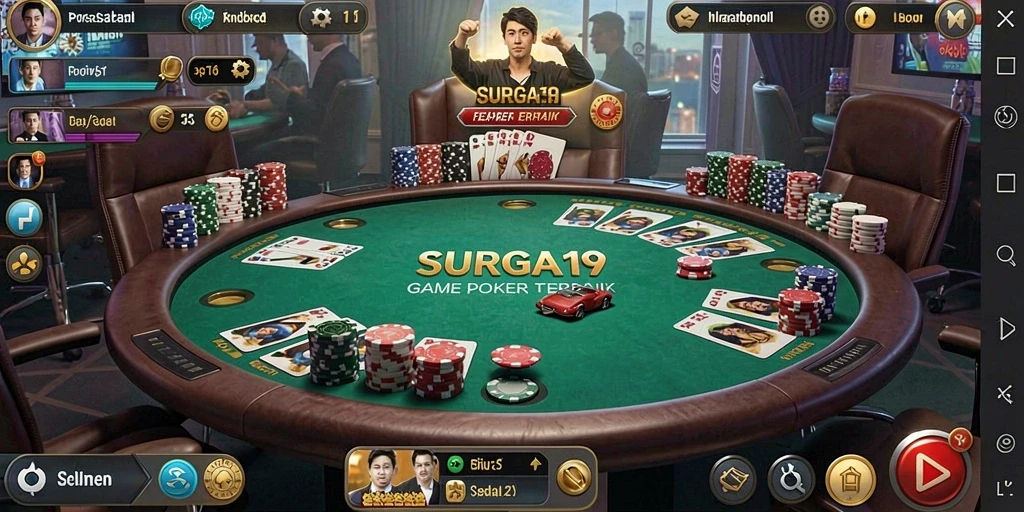 Tangkap momen seru saat bermain poker di SURGA19.