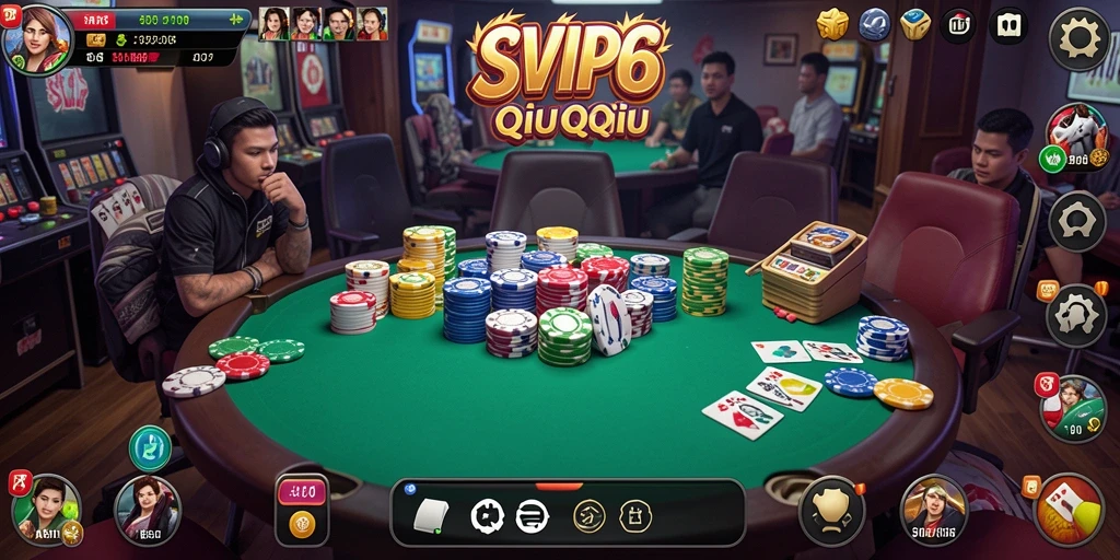 Screenshot dari gameplay seru dalam SVIP6 QiuQiu.