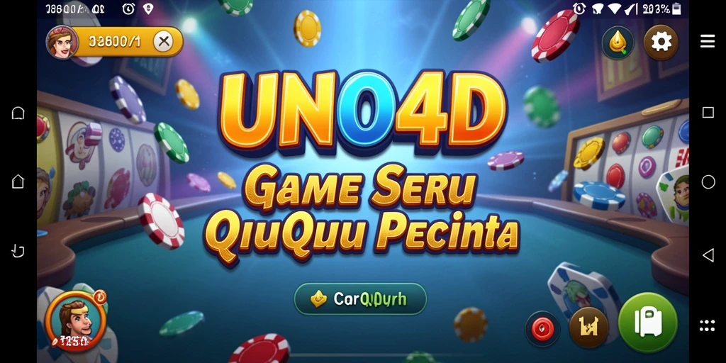 Tampilan gameplay seru dari UNO4D yang penuh strategi QiuQiu.