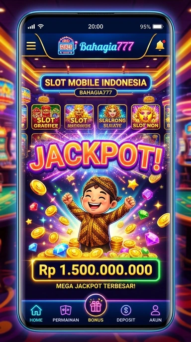 Tampilan utama aplikasi bahagia777 yang ramah pengguna.